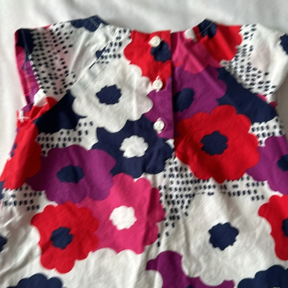 Girl’s Gymboree Floral Dress in Pink, Red, and Blue Size 3-6 Month